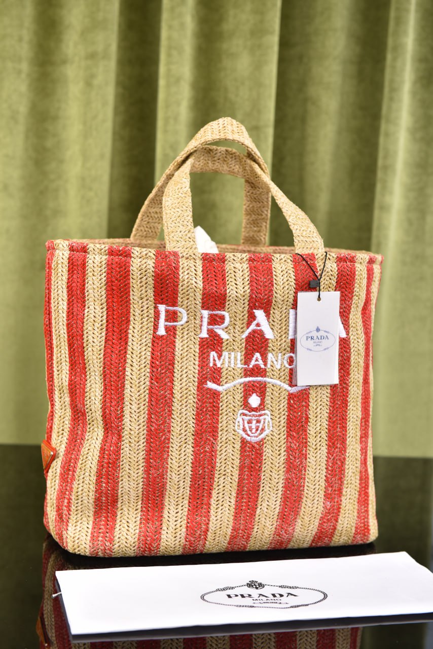 برادا (5 ألوان) - Prada Rafia Tote Bag