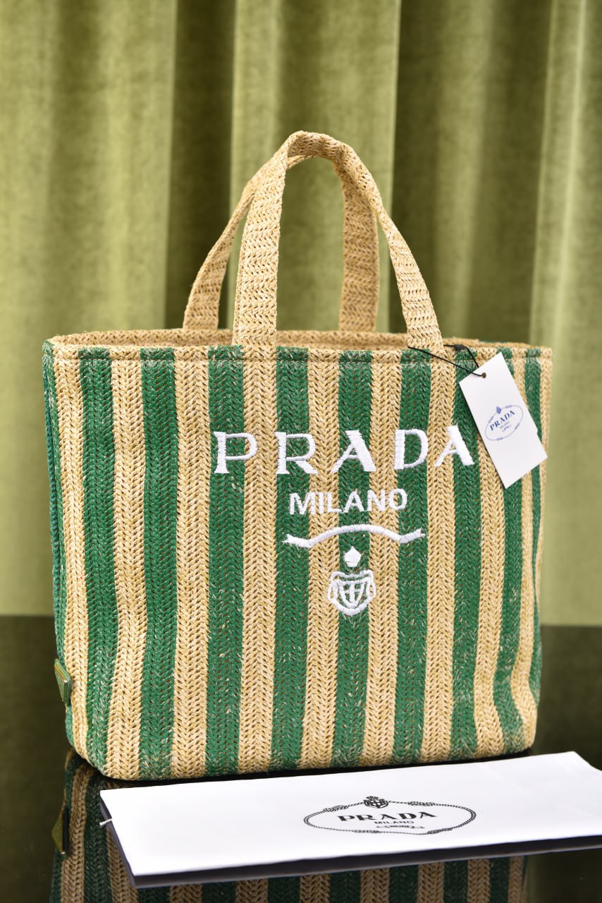 برادا (5 ألوان) - Prada Rafia Tote Bag