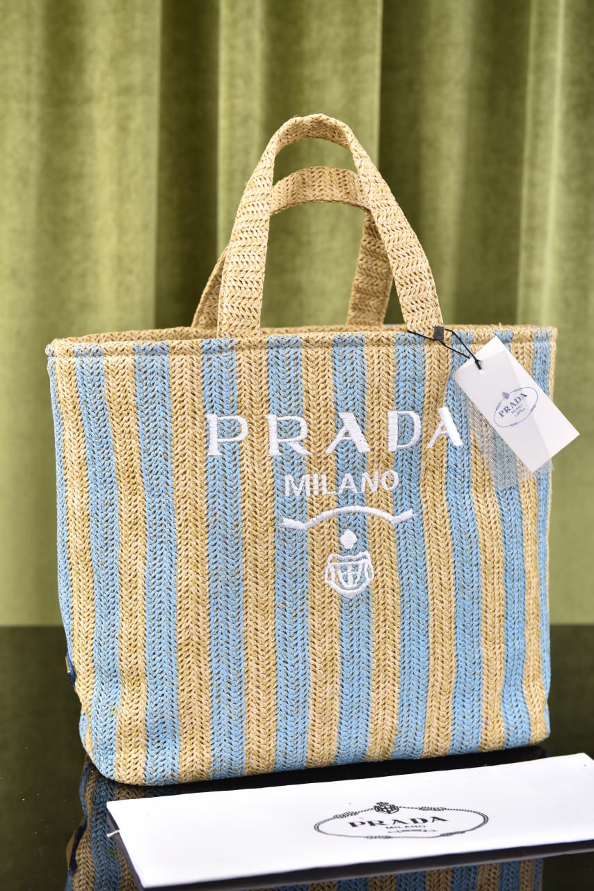 برادا (5 ألوان) - Prada Rafia Tote Bag
