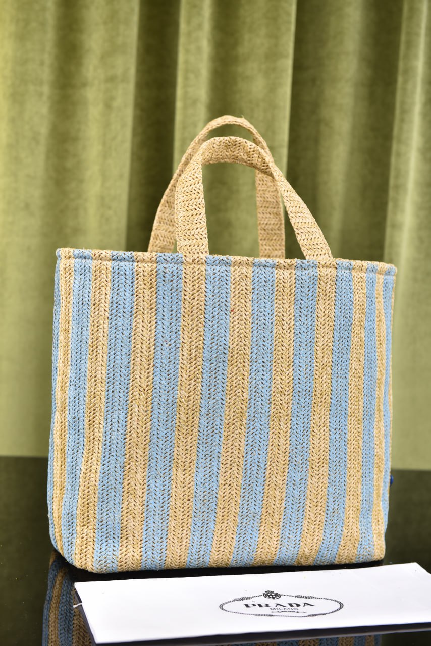 برادا (5 ألوان) - Prada Rafia Tote Bag