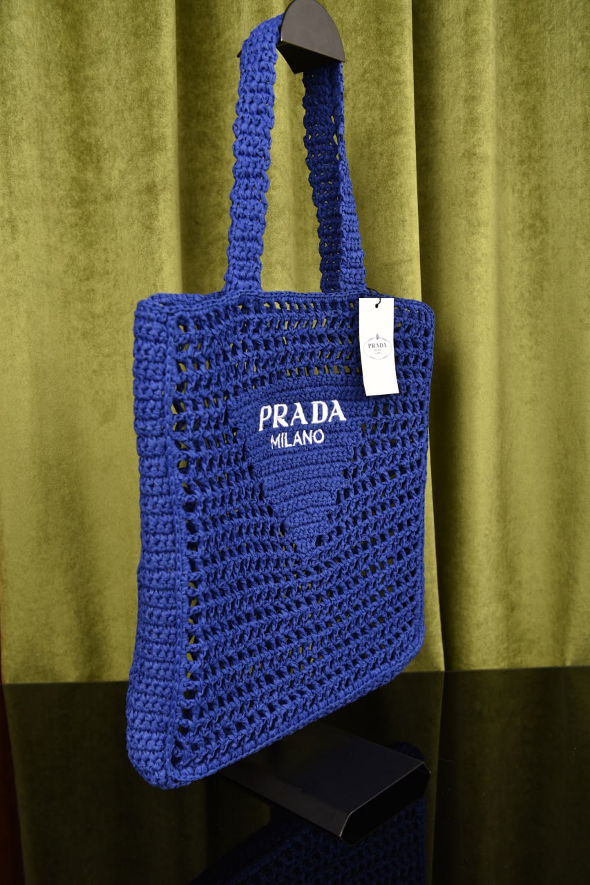 برادا رافيا توت (14 لون) - Prada Raffia Tote Bag