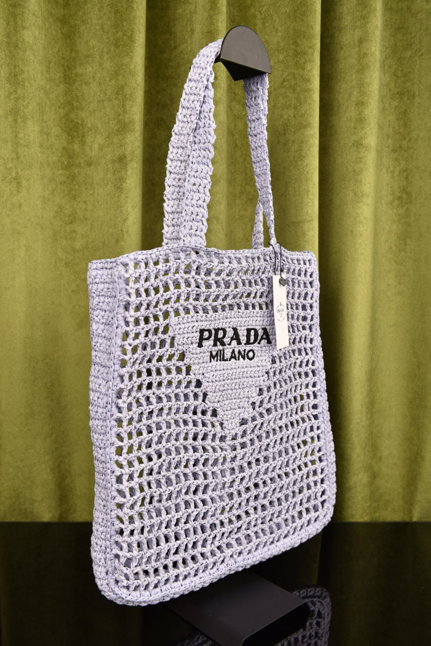 برادا رافيا توت (14 لون) - Prada Raffia Tote Bag
