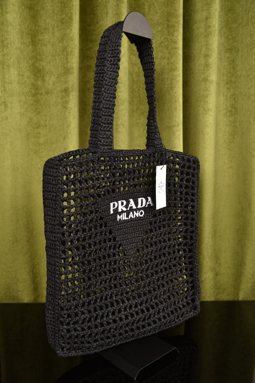 برادا رافيا توت (14 لون) - Prada Raffia Tote Bag