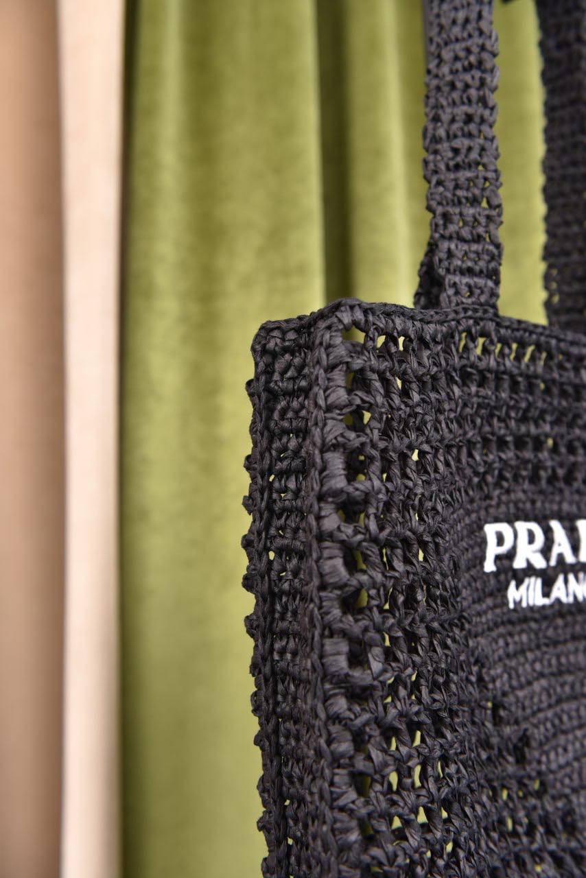 برادا رافيا توت (14 لون) - Prada Raffia Tote Bag