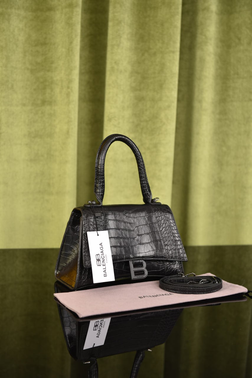Balenciaga Hourglass Croco Leather