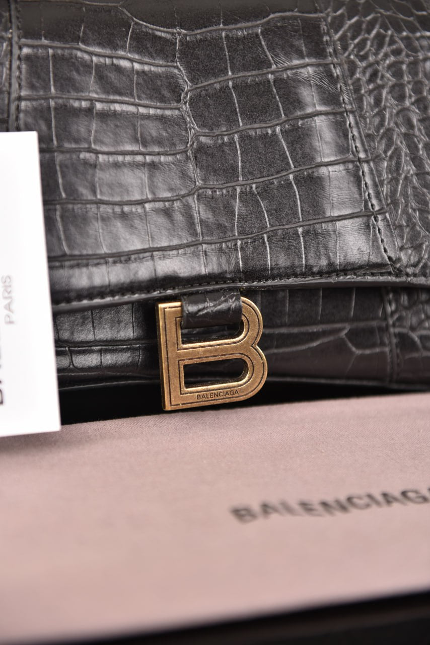Balenciaga Hourglass Croco Leather